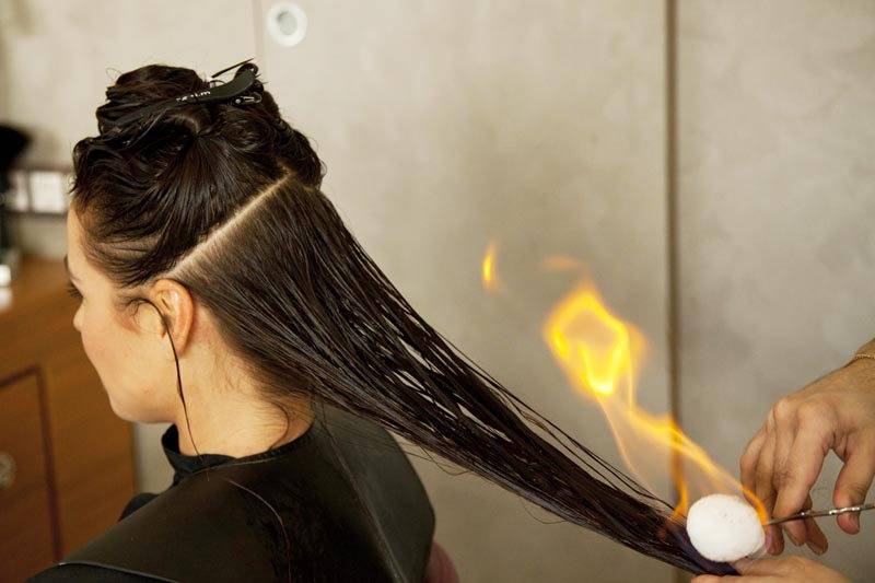 Супер-процедура для лечения и восстановления волос – стрижка огнем. особенности пирофореза и брюляжа