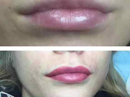 Перманентный макияж губ – фото и отзывы до и после