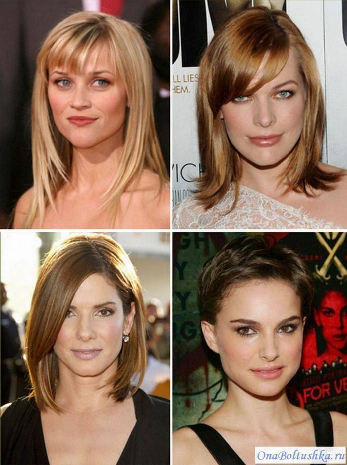 Стрижки для квадратного лица на короткие, длинные и средние волосы фото