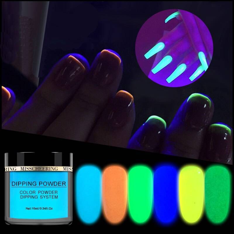 Люминесцентные лаки для ногтей, флоуресцентный светящийся в темноте лак, как сделать неоновый лак