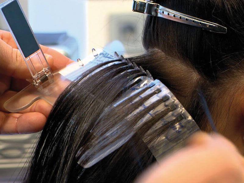 Наращивание волос с помощью ультразвука