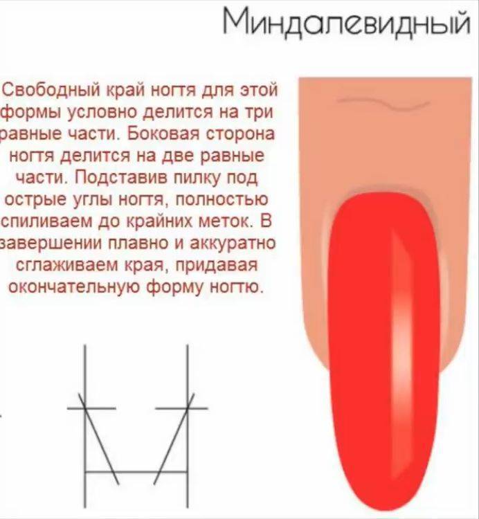 Миндальный маникюр: модные идеи дизайна миндалевидных ногтей