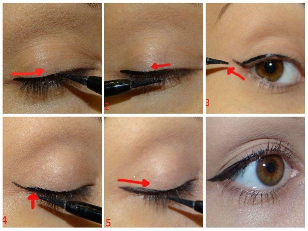 Как нарисовать стрелки на глазах?