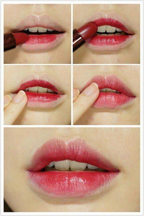 Как красиво накрасить губы, чтобы казались пухлыми, объемно, ровно и правильно помадой, карандашом. фото