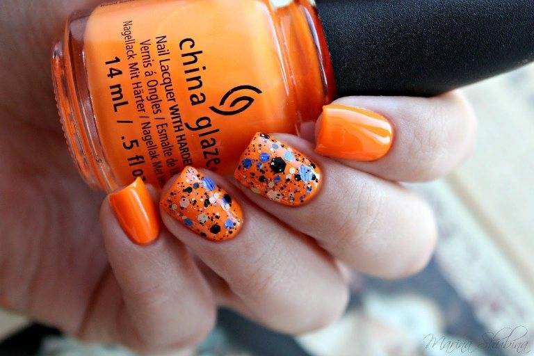Оранжевый маникюр - 140 фото шикарного дизайна ногтей для всех!