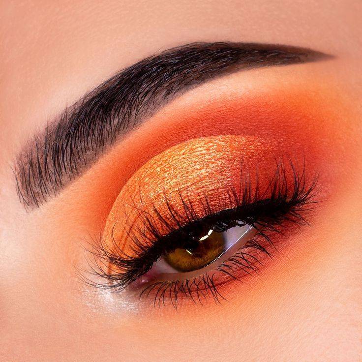 Оранжевый макияж, правила создания orange makeup