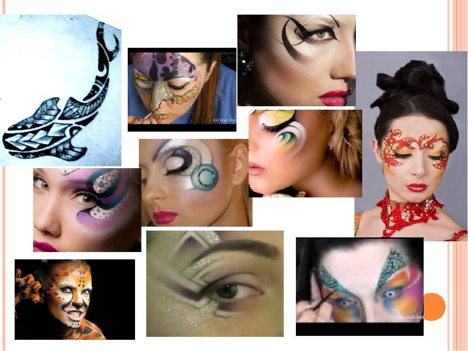 Красивый фейс арт создаем необычный makeup с рисунками косметикой