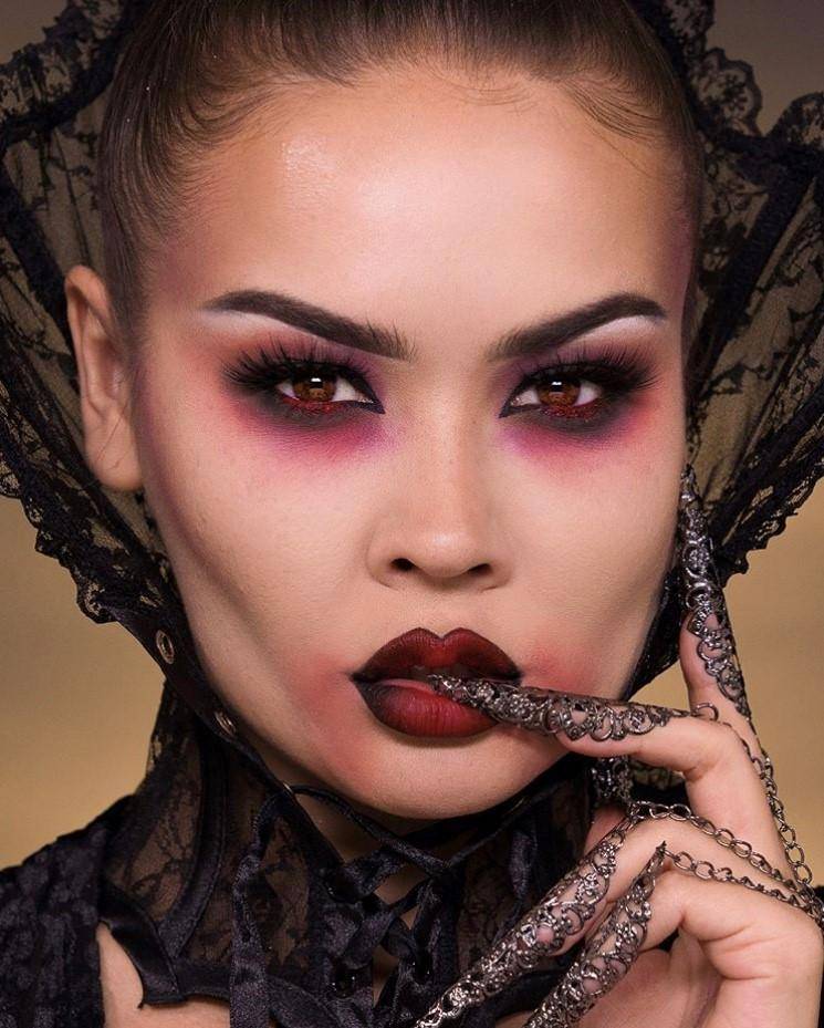 Красивый и страшный макияж на хэллоуин для девочек и девушек в домашних условиях: как сделать своими руками макияж вампира, ведьмы и других персонажей хэллоуина