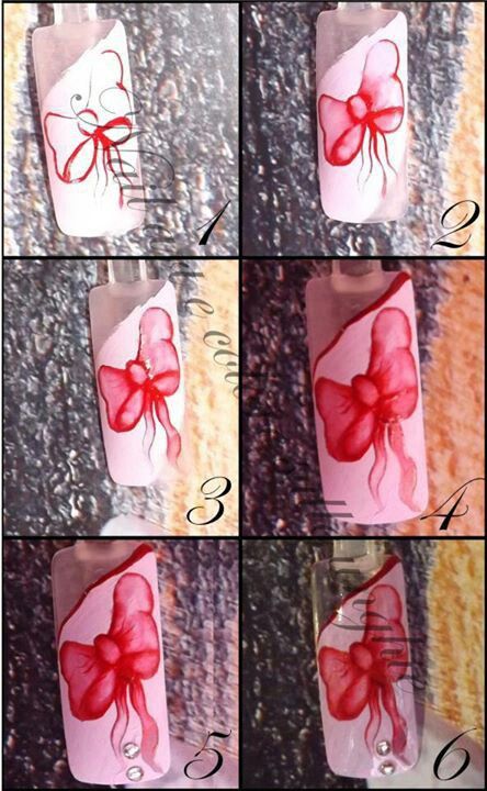 Как делать маникюр с бантиком на ногтях: инструкция