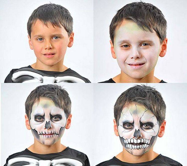 Современный грим на хэллоуин в домашних условиях для взрослых и детей: мастер-классы с фото и видео