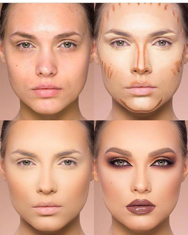 Контурирование лица: пошаговая инструкция для начинающих с фото - как правильно контурировать (схема) - aromacode