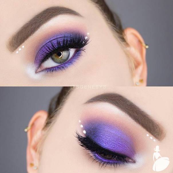 Фиолетовые тени для карих глаз. какие тени подходят для карих глаз
