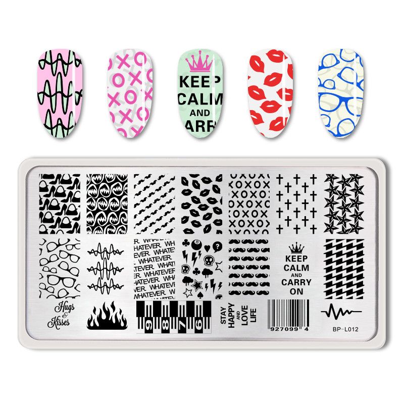 Стемпинг маникюр, штампуем красивый дизайн на ногтях