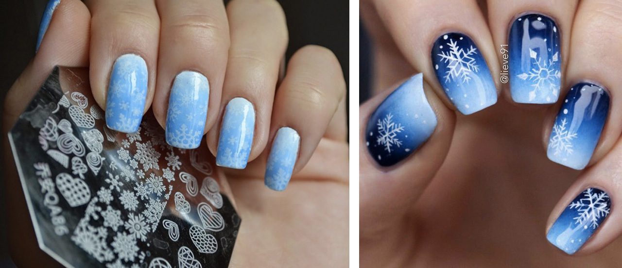 Как нарисовать снежинку на ногтях, пошагово, фото, видео | quclub.ru