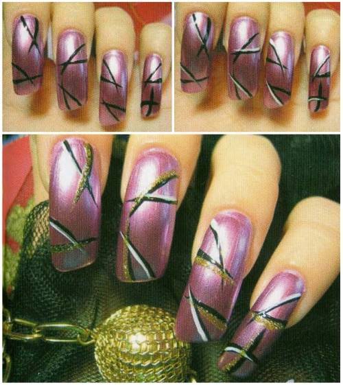 Роспись ногтей для начинающих пошагово с фото