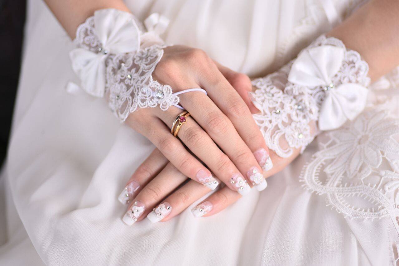 дизайн ногтей на свадьбу невесте 2023 фото