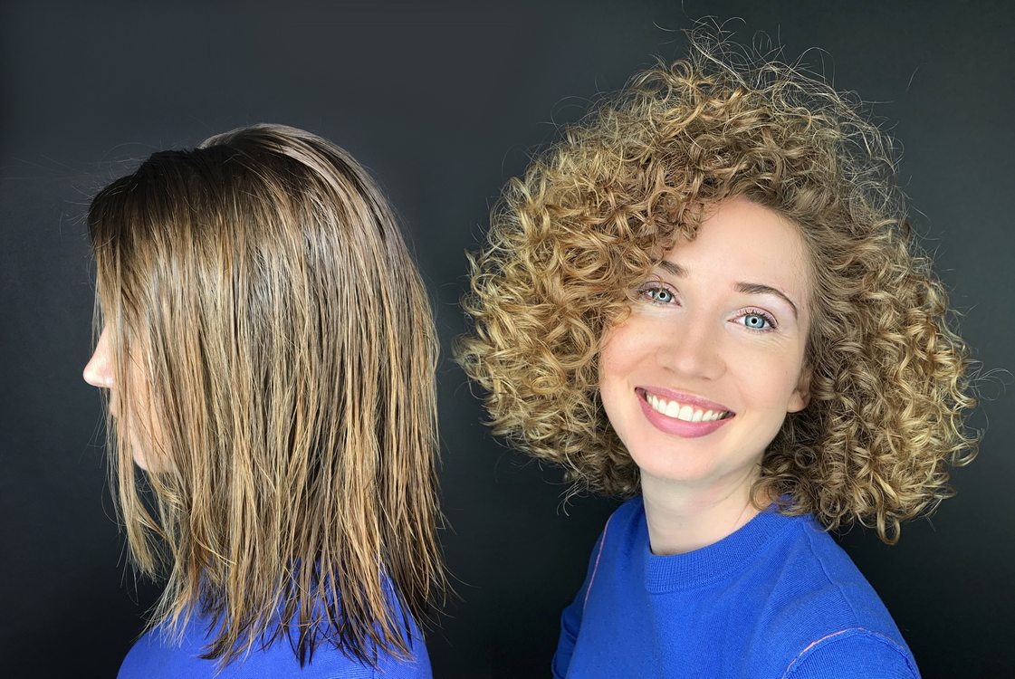 Биозавивка волос: фото “до” и “после” на средние волосы, отзывы, цены