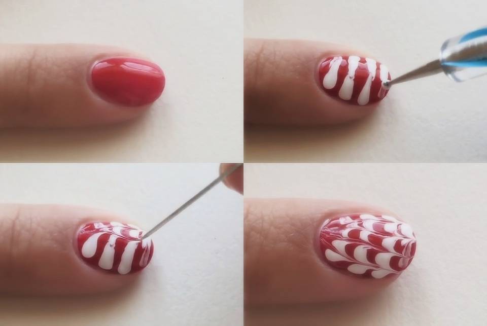 Как рисовать простые красивые узоры на ногтях