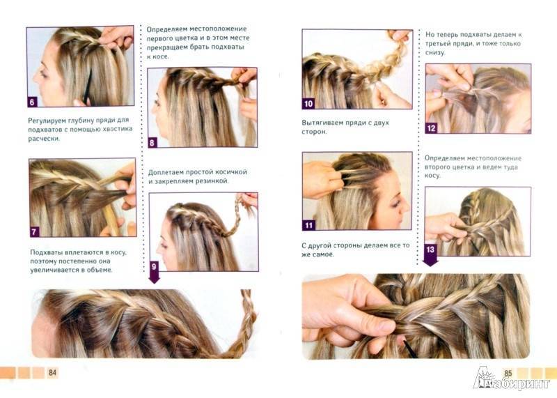 Как плести косу ободок с распущенными волосами: фото и видео инструкция