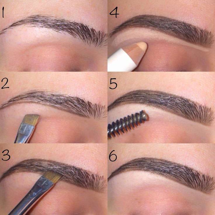 Как подкрашивать брови карандашом если нет формы