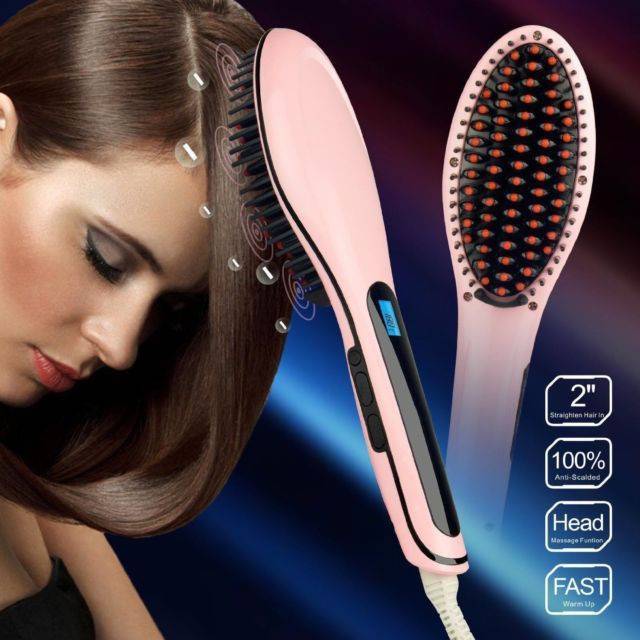Расческа-выпрямитель fast hair straightener - тренд 2021 года