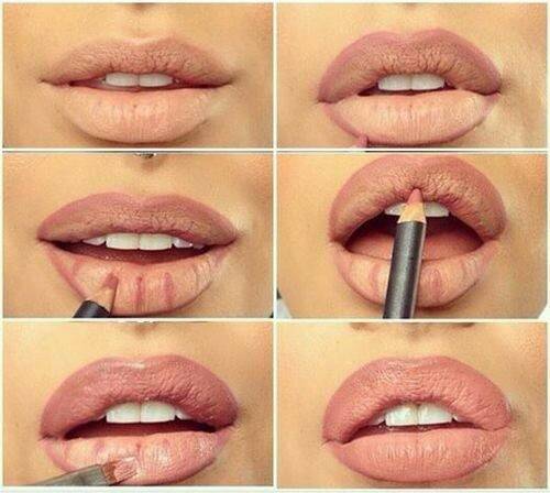 Безупречная форма губ с помощью карандаша