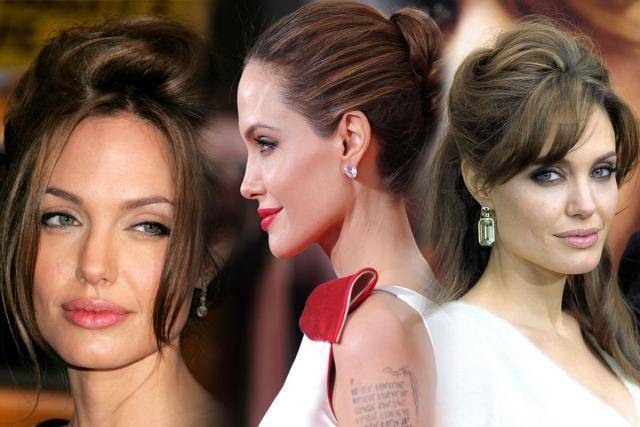 Стрижки и прически Анджелины Джоли