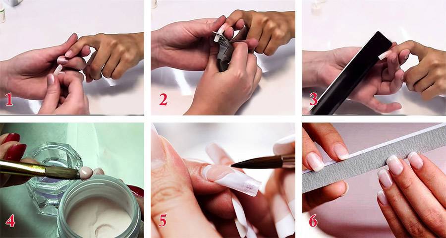 Четыре шага в наращивании ногтей гелем: инструкция для начинающих