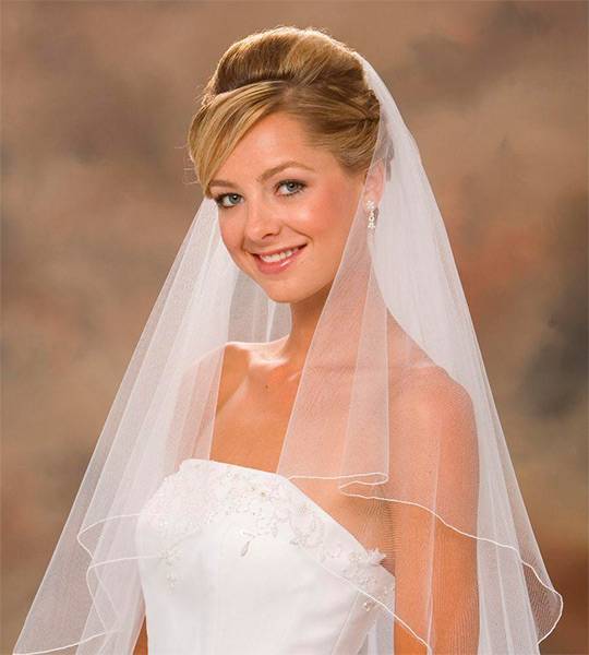 Свадебные прически на длинные и средние волосы с фатой фото - уход за волосами