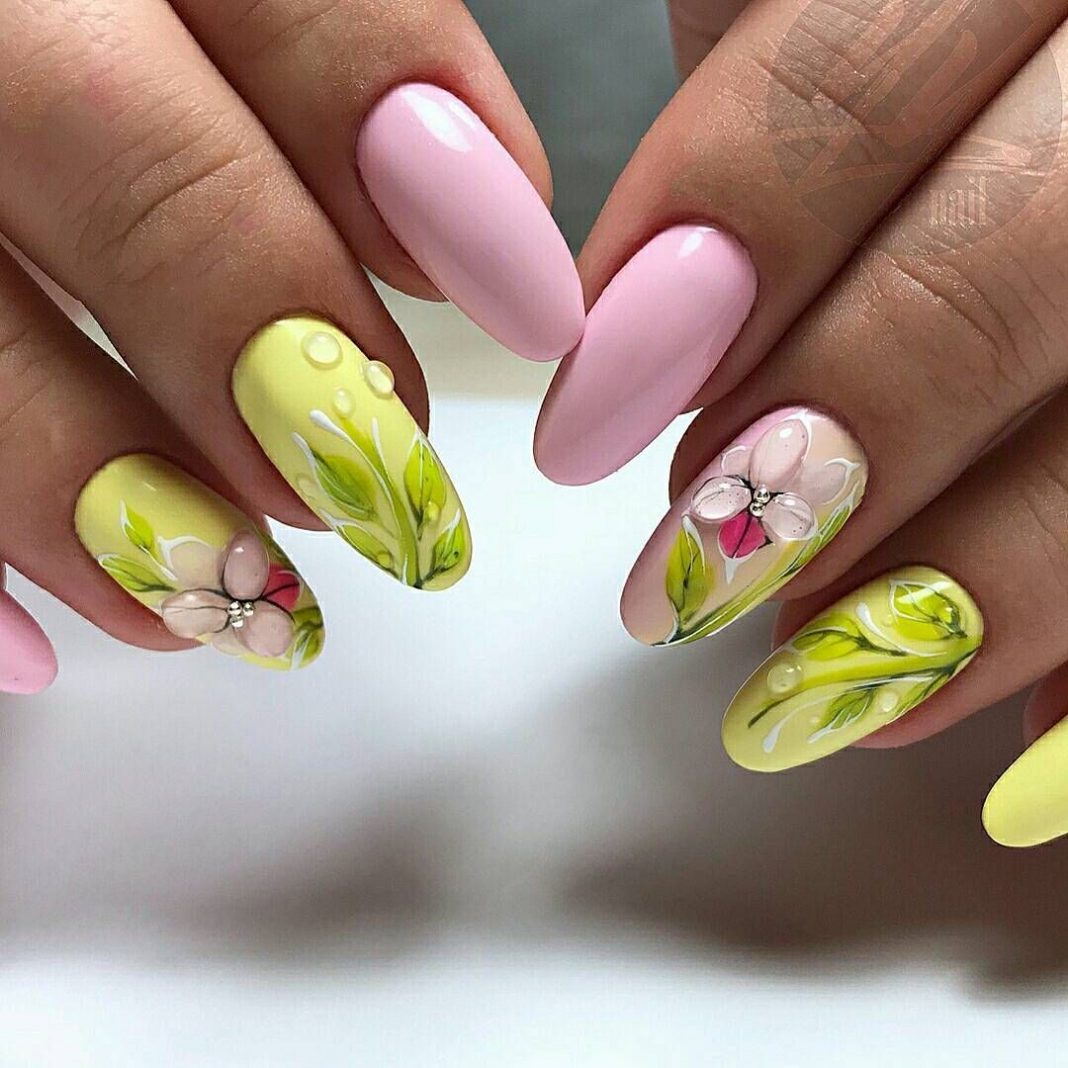 красивые ногти гель лаком фото весна