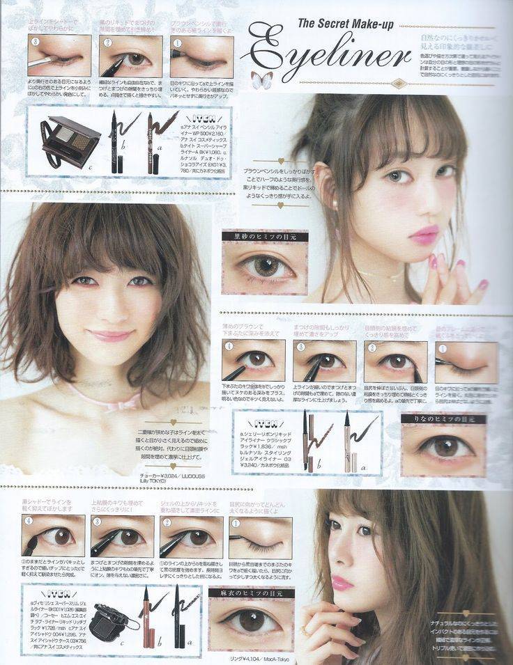 Японский макияж: пошаговые фото, видео. японский макияж «большие глаза», аниме, гейши