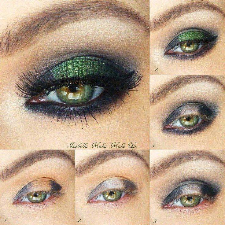 Тени для зеленых глаз и темных волос. особенности макияжа для зеленоглазых девушек