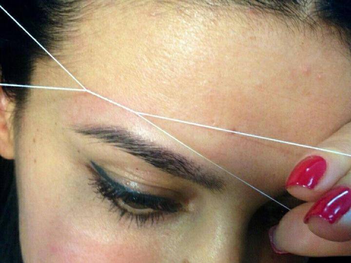 Как выщипывать брови с помощью нитки: 15 шагов