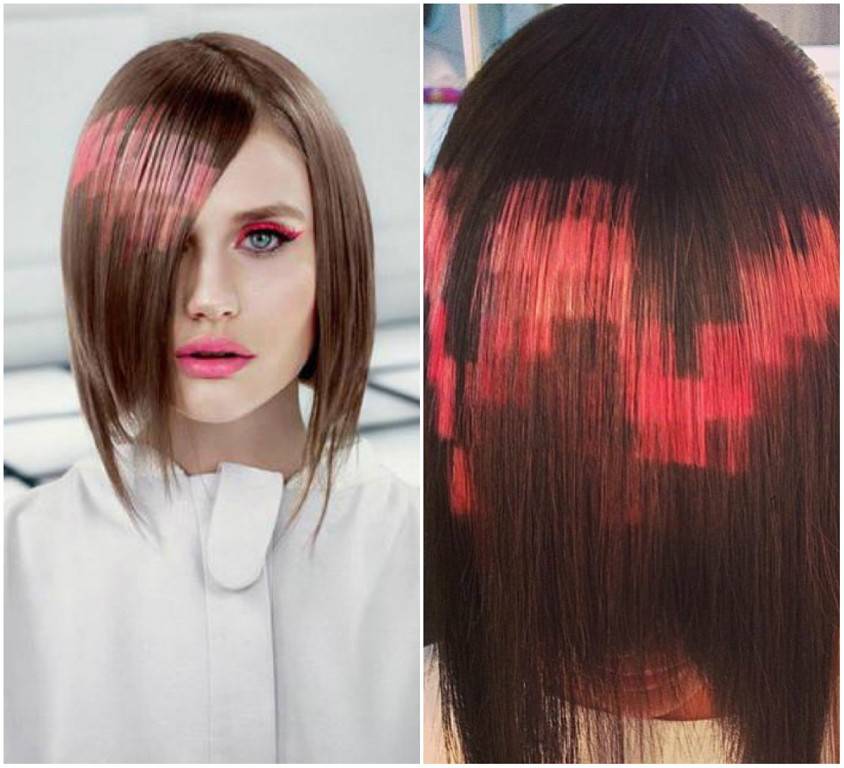 ᐉ пиксельное окрашивание волос: что такое, кому подходит, техника окрашивания, фото