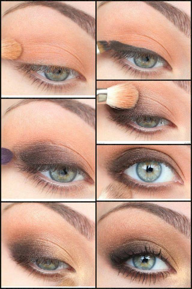 Макияж для голубых глаз - пошаговые уроки (60 фото)