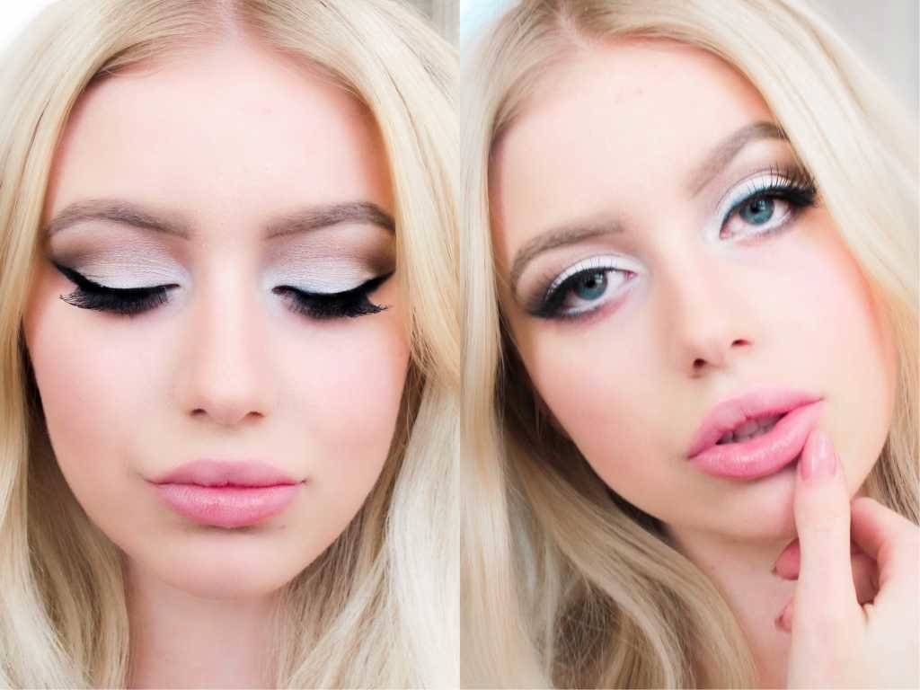 Пошаговое видео и фото макияжа для блондинок с карими глазами
