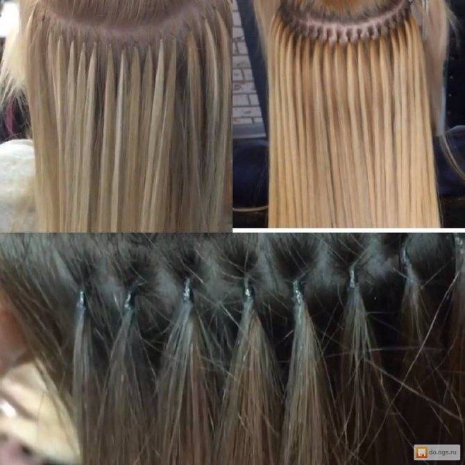 Наращивание волос на короткие волосы, фото до и после