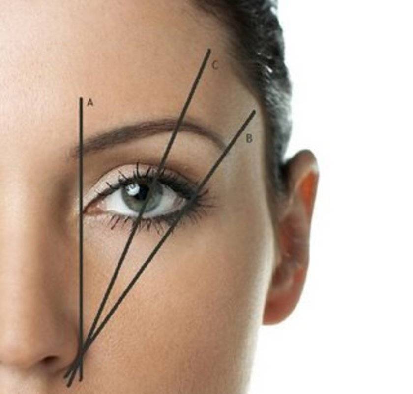 Как правильно выщипать брови если у вас треугольное лицо