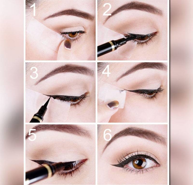Как нарисовать стрелки на глазах красиво