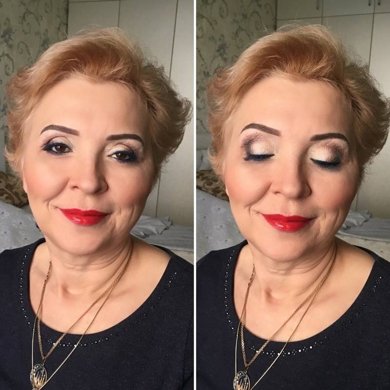 Урок макияжа для дам после 60 лет в домашних условиях