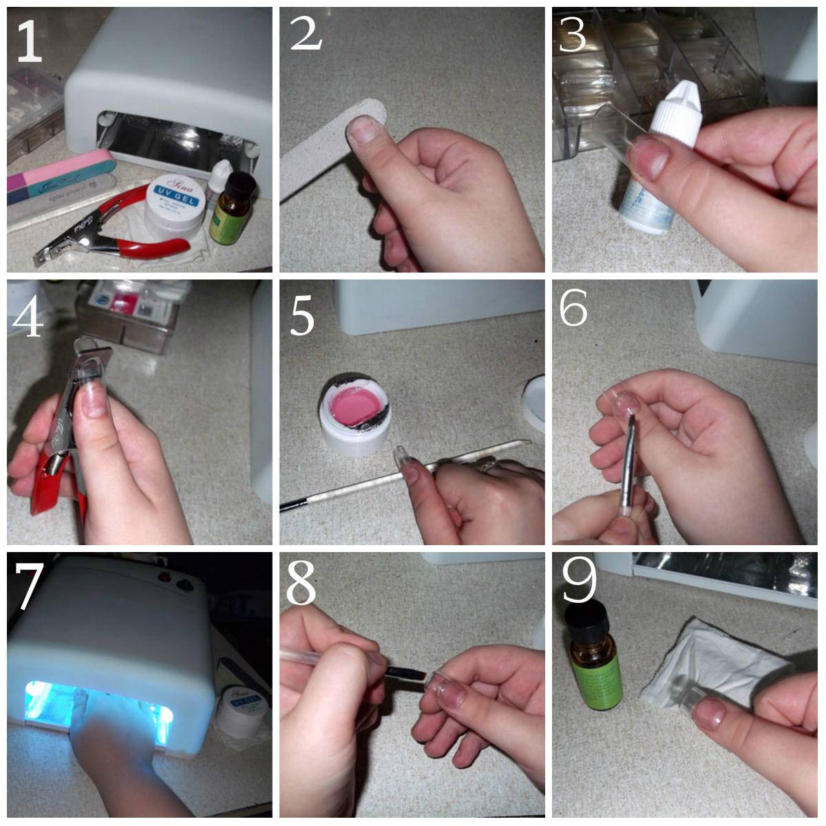 Как наращивать ногти акрилом в домашних условиях, чтобы они не отслаивались