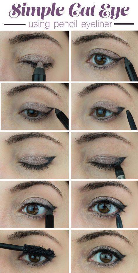 Макияж кошачий глаз, создаем легендарный cat eyes