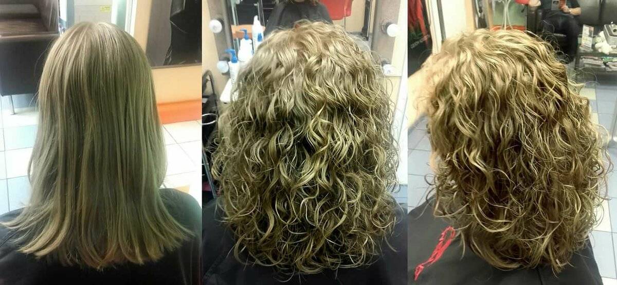 Химия на короткие волосы, фото до и после, виды химической завивки