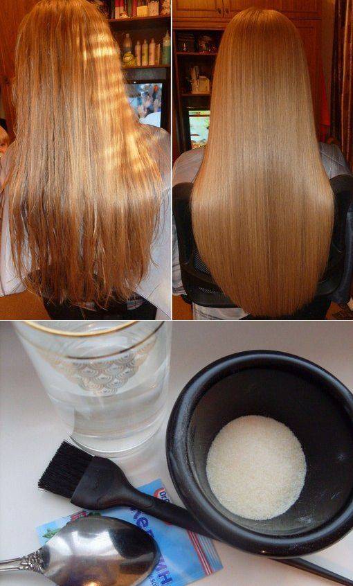 Делаем ламинирование волос дома желатином