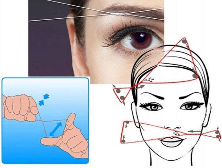 Как убрать ниткой волосы c лица: подробная техника удаления для новичков