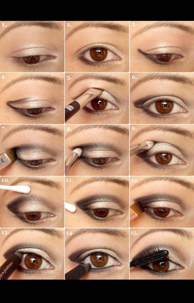 Красивый макияж глаз — пошаговое фото & тенденции 2018