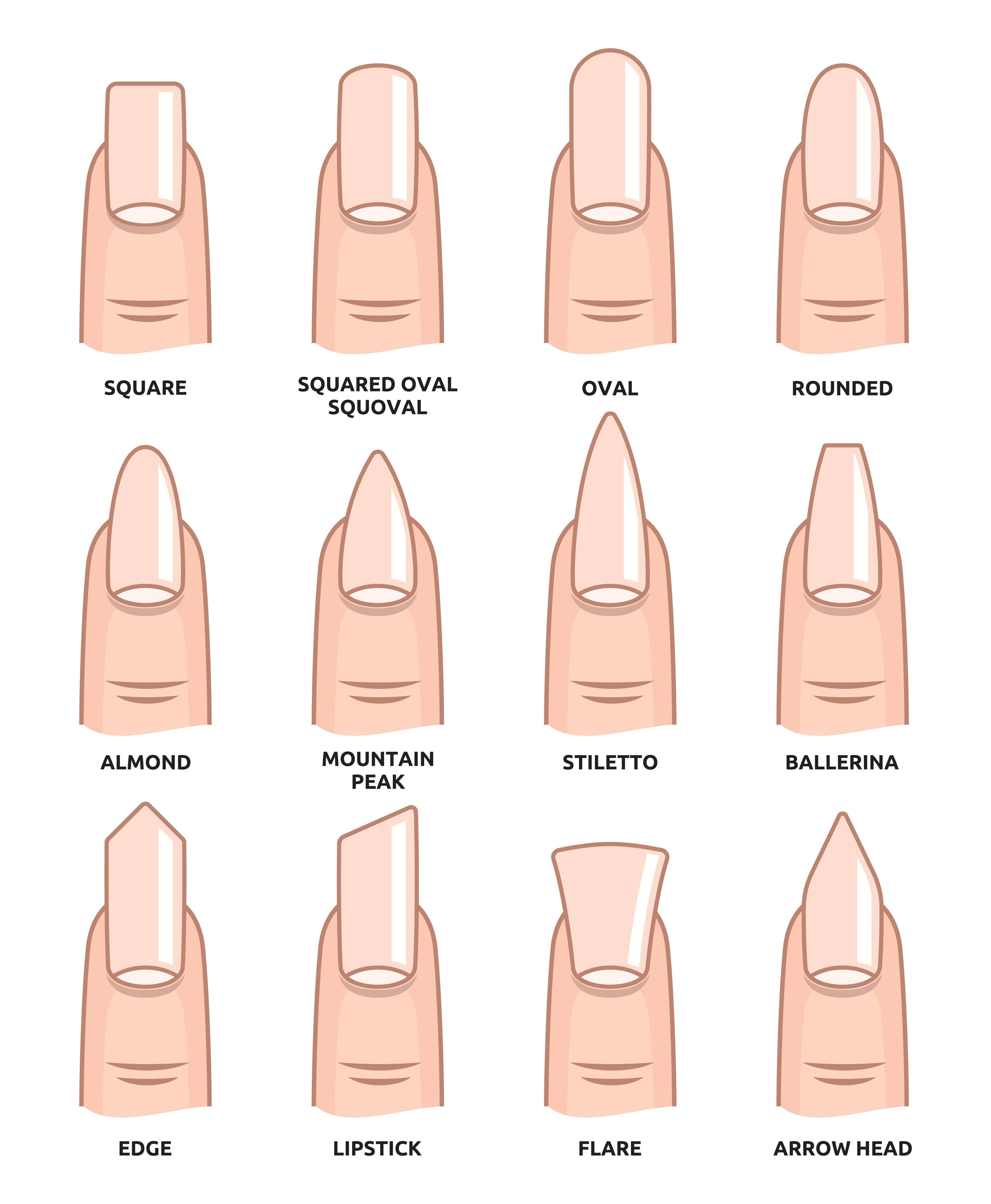 Формы ногтей маникюра 2023 (510 фото): какие бывают и как выбрать