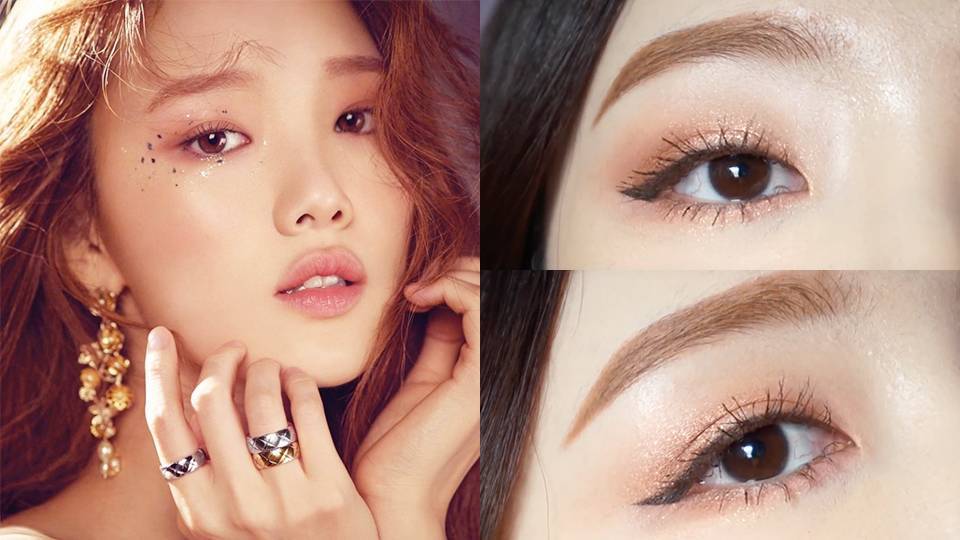 Кореянки до и после макияжа. мода корея.  повседневный макияж кореянок включает: | макияж глаз