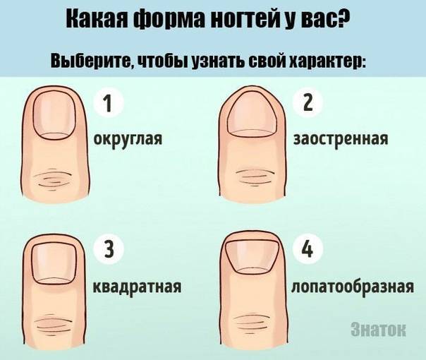 Форма ногтей расскажет о вас все: форма ногтей и характер человека