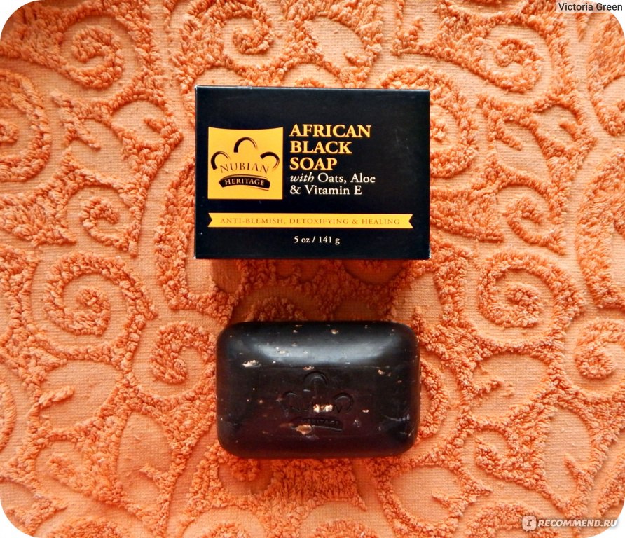 Африканское черное мыло nubian heritage